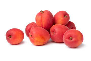 Group of red velvet apricot close up