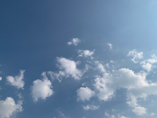 the cloud on the blue sky, altocumulus