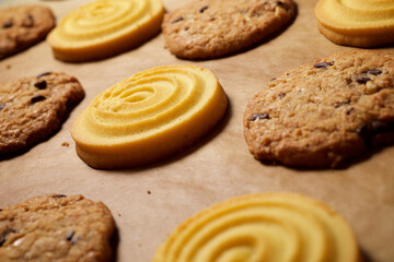 Cookies close up