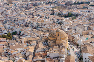 vista del bonito municipio de Montefrío en la provincia de Granada, Andalucía
