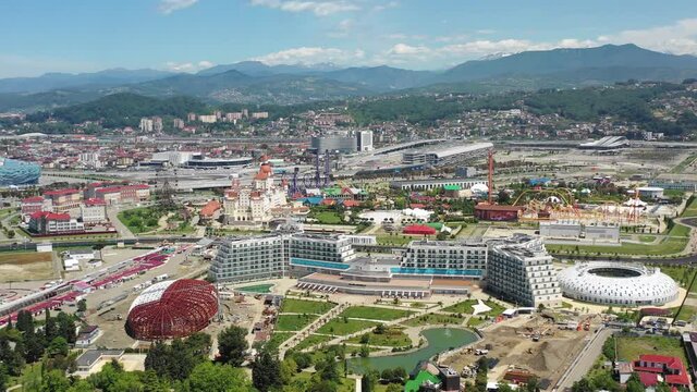 Aerial view of the Sochi Modern Architecture