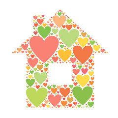 vector house (heart)