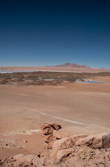Lonesome rockets in Atacama desert in Chile