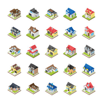 
Modern Buildings Icons
