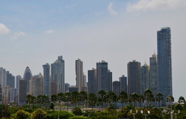 Fototapeta na wymiar Skyline of Panama City, Panama