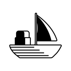 Sailing boat icon