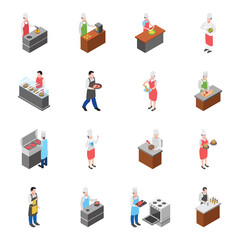 
Food Court and Food Corner Icons Pack
