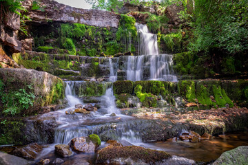 Catrake Force, Keld, Swaledale, in the dramtic countryside of North Yorkshire, fantastic adventure...