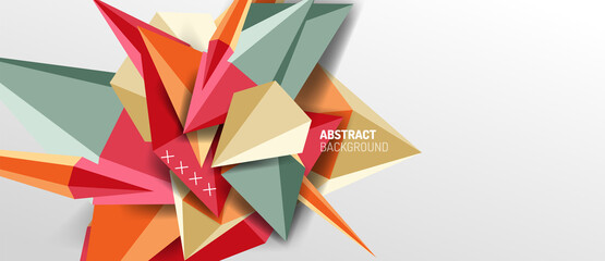 Trendy simple triangle abstract background, dynamic motion concept. Vector Illustration For Wallpaper, Banner, Background, Card, Book Illustration, landing page