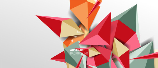 Trendy simple triangle abstract background, dynamic motion concept. Vector Illustration For Wallpaper, Banner, Background, Card, Book Illustration, landing page