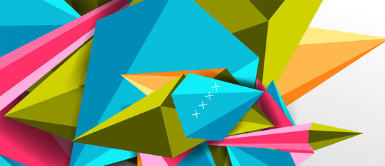 Trendy simple triangle abstract background, dynamic motion concept. Vector Illustration For Wallpaper, Banner, Background, Card, Book Illustration, landing page