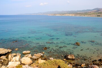 Lara Bay Turtle Conservation Beach on Akamas Peninsula of Cyprus