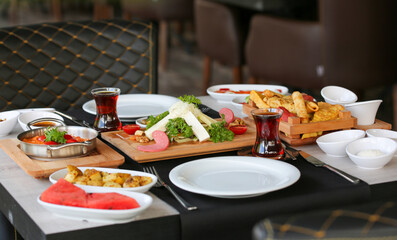 wide variety of breakfast in the restaurant
