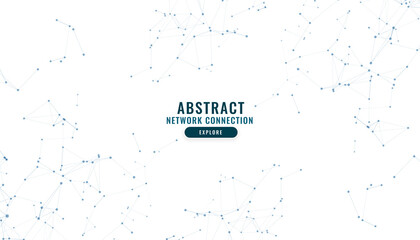 low poly digital network lines connecting mesh background