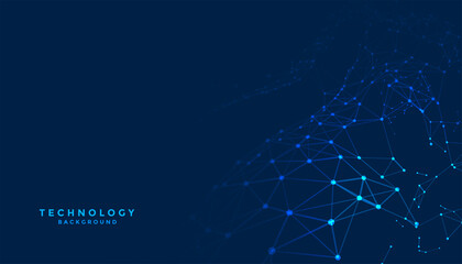 abstract digital technology background with network connection lines