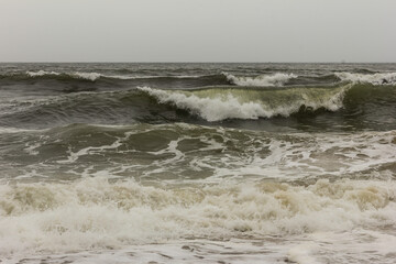 The play of water in Sea