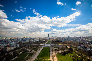 Vue a&eacute;rienne Champs de Mars Paris