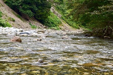 River in the mountains.