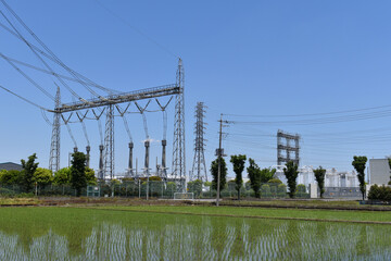 エネルギー、送電線、変電所、電力会社、電機、ボルト