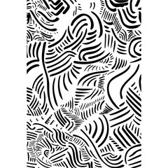 Abstract black white zebra line pattern. Zigzag connected lines print wallpaper background