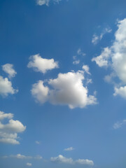 Naklejka na ściany i meble Sky with clouds weather nature cloud blue.fresh background