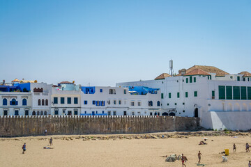 A tour of the old city of assilah in summer in sunny day