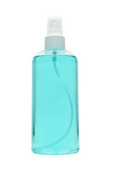 alcohol spray bottle isolated on white background