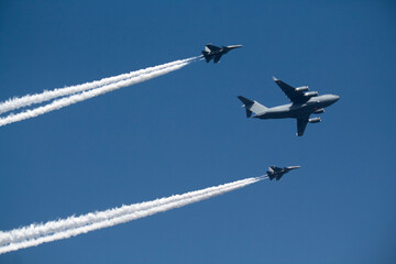 airplane in formation
