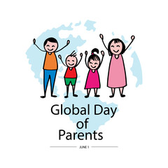 Fototapeta premium Global Day of Parents concept