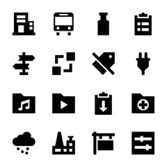 
User Interface Glyph Vector Set 
