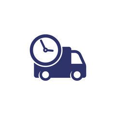 fast delivery icon with van