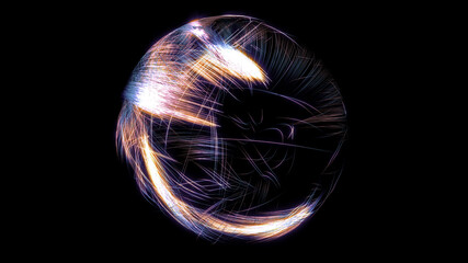 Fluid shining and brightening plasma ball