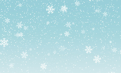 Naklejka na ściany i meble Snow background. Winter snowfall. Vector.