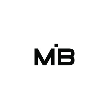 mib letter original monogram logo design
