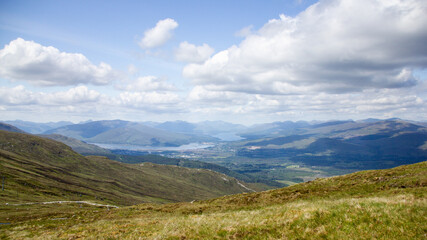 Fototapeta na wymiar View from Ben Nevis, Scotland