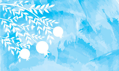 rosh hashanah, shana tova, rosh hashana, hashanah rosh, jewish new year, hashana rosh, pomegranate, pomegranates, pomegranate tree, pomegranate branch, pomegranate background, illustration, pomegrana 