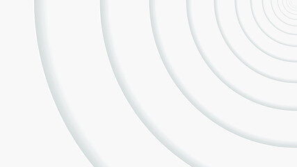 Obraz premium White Wave Abstract Paper Cut Background Desgin Vector Round Shadow Template