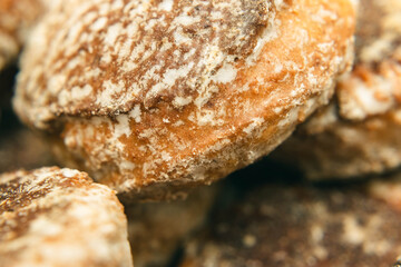close up of a lot of gingerbread