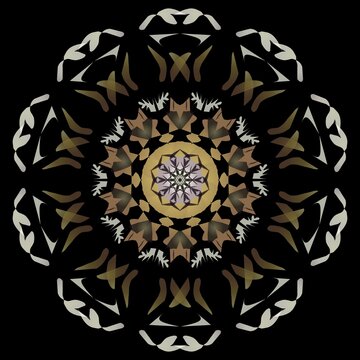 Vector illustration of a luxury mandala with a simple design