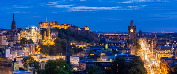 Edinburgh Panorama sunset