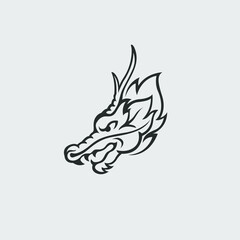 Dragon LOGO Vector Illustration design