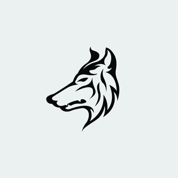 wolf LOGO Vector Illustration design