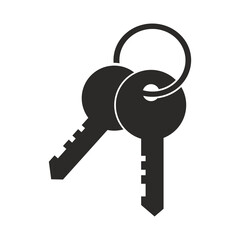 Keys icon. Isolated vector