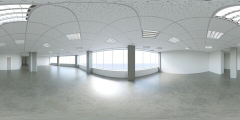 spherical panorama of the interior, 3D illustration