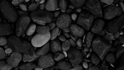 black pebble stone texture background