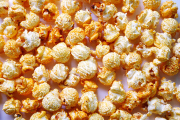 caramel popcorn sweet snack and food