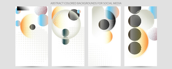 Modern abstract covers set, minimal colors art covers design. Colorful geometric background, vector illustration