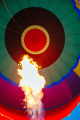 Obraz premium Hot Air Balloon Inflating in Australia