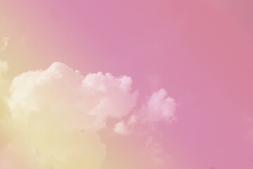 Cloud and sky  with a pastel color. abstract sky background.