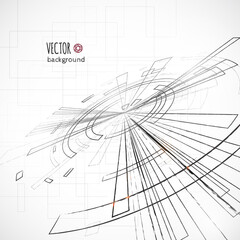 Abstract background with geometric elements.